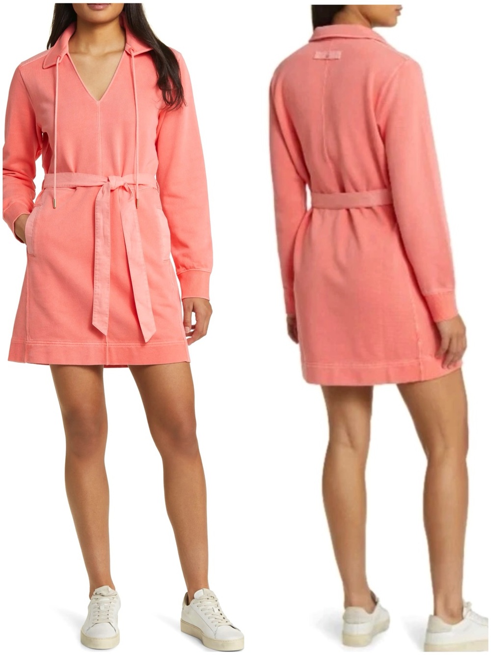 Tommy Bahama Sunray Cove Terry Cotton Minidress Pink CORAL